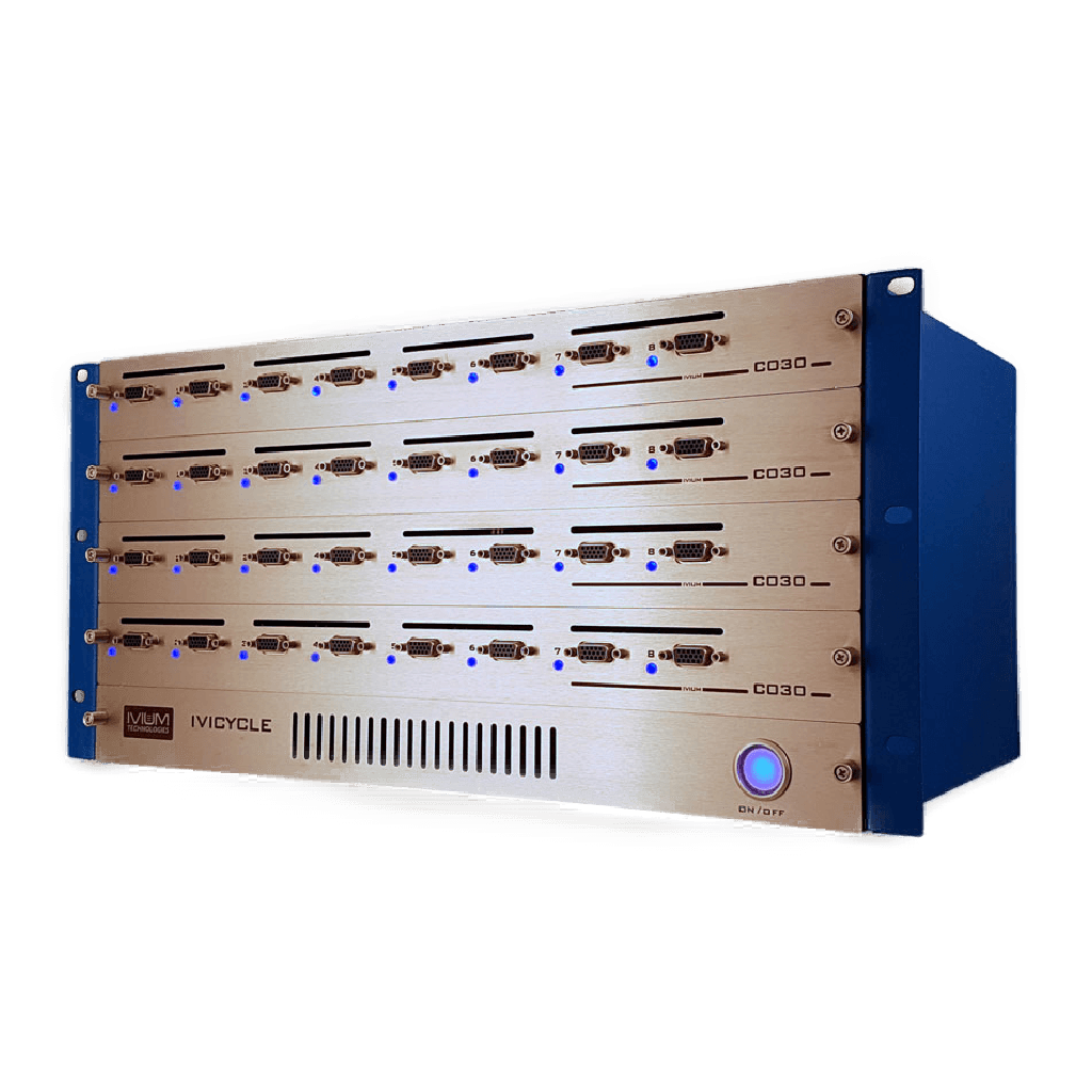 IviCycle range of 32 channel potentiostat and battery cycler. Milliamps to Amps. Modular.